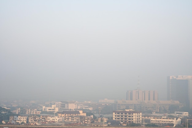 Ansicht der PM 2,5-Luftverschmutzung in Bangkok, Thailand