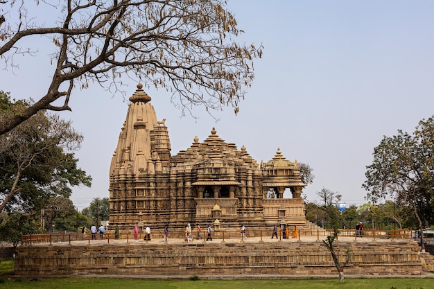 Ansicht des Tempels in Khajuraho Indien