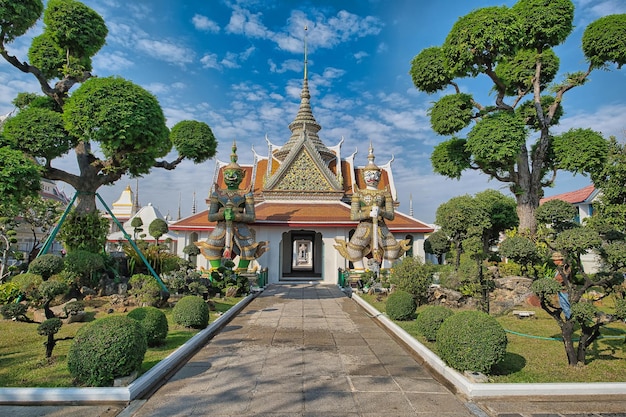 Ansicht des Tempels Wat Arun Bangkok Thailand