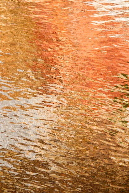 Ansicht einer Hintergrundbeschaffenheit des goldenen Wassers.