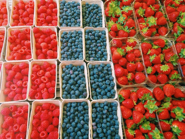 Ansicht von Beeren zum Verkauf
