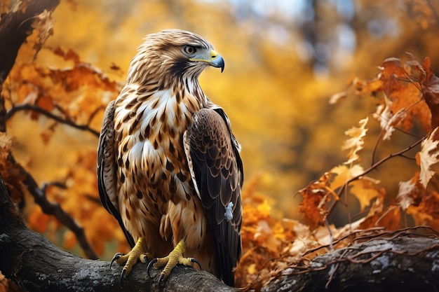 Ansicht von Hawk in der Natur