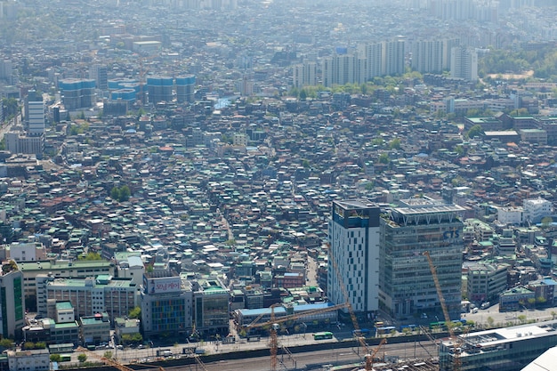 Ansicht von Seoul vom Gebäude 63, Korea