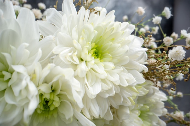 Ansicht von unten schließen Hochzeitsblumen