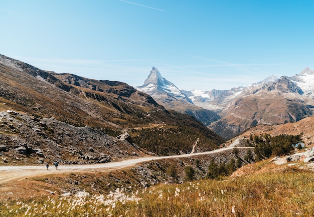 Ansichten des Matterhorns in Zermatt, Schweiz.