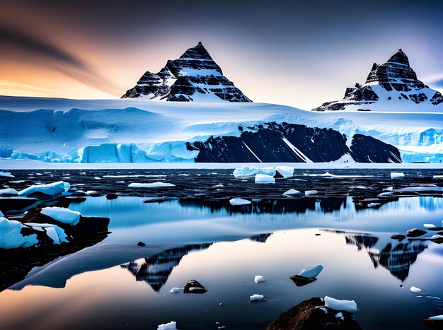 Antarktis scharfer Fokus detaillierte hohe Qualität