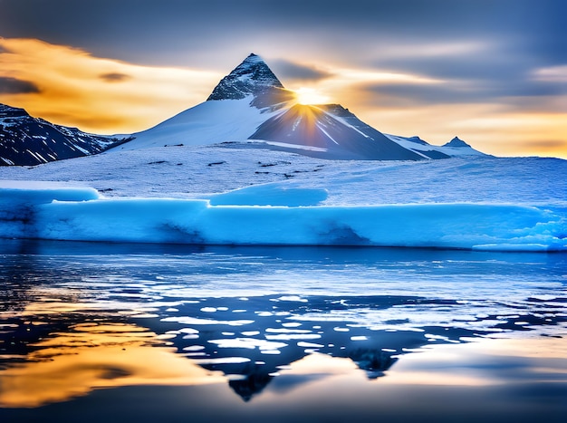 Foto antarktis übertrifft scharfe fokus hoch detaillierte hohe