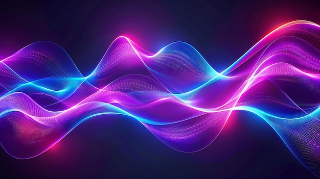 Antecedentes abstractas de las ondas de neón