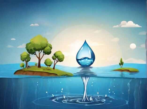Foto antecedentes del concepto del día mundial del agua