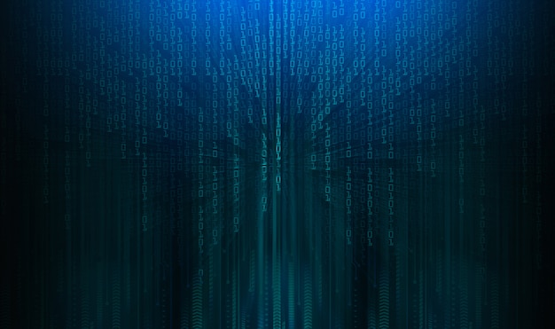 Antecedentes del concepto de tecnología del futuro del cibercircuito azul