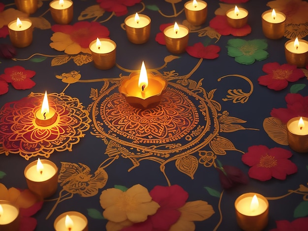 Foto antecedentes de deepavali