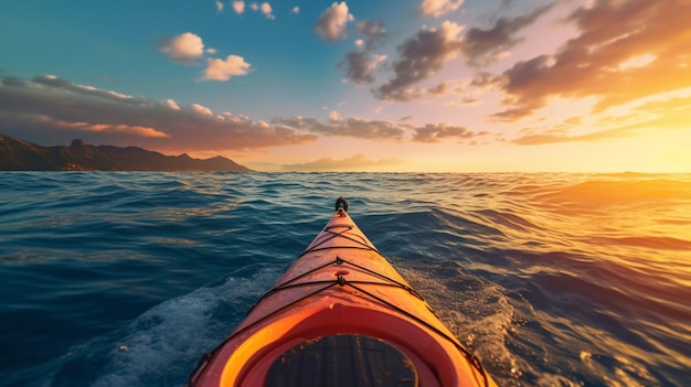 Antecedentes del kayak en el océano