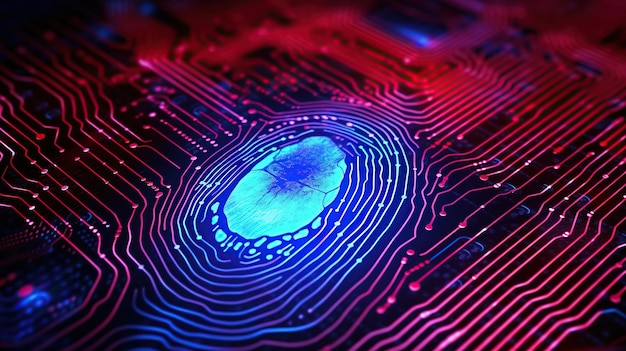 Antecedentes de tecnología biométrica con huellas dactilares