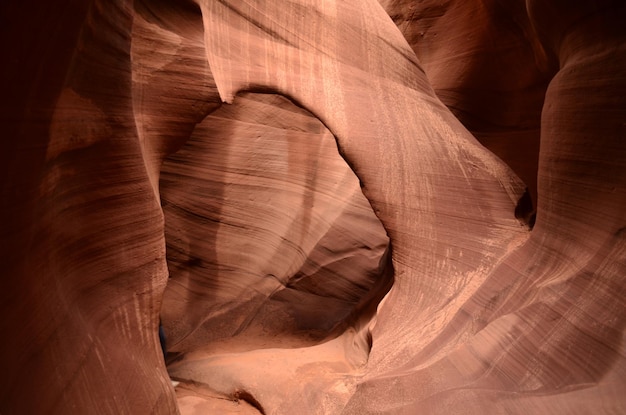 Antelope Canyon aus dem Sandsteinfelsen in Arizona geschnitzt.