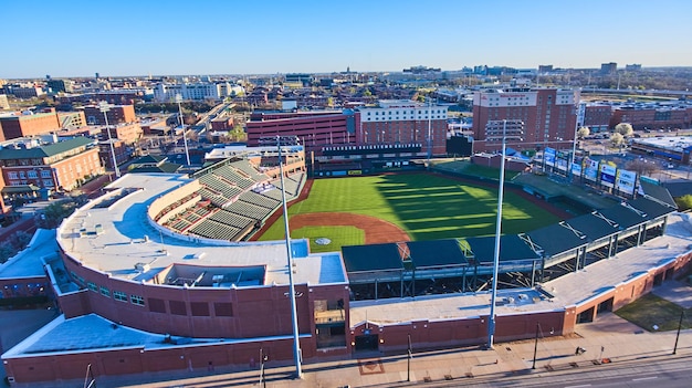 Antenne des Baseballstadions in Oklahoma City