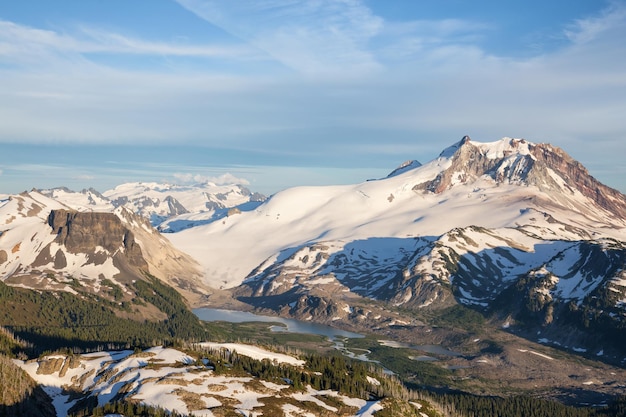 Antenne kanadische Berglandschaft Natur Hintergrund