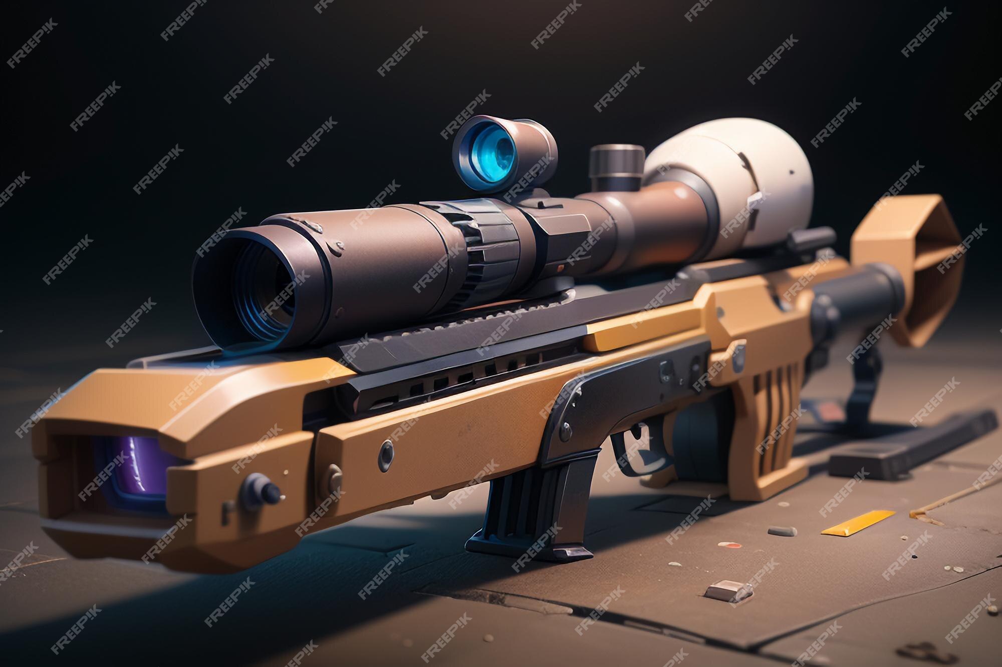 Anti material rifle sniper arma barrett equipamento do exército equipamento  de ataque rifle arma de renderização 3d