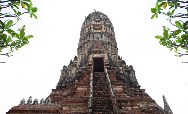 antiga arquitetura de budismo stupa em Ayuthaya, Tailândia