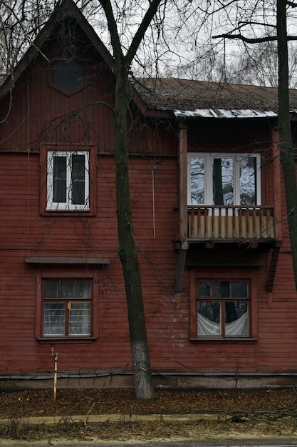 Antiga casa de madeira. nizhny novgorod