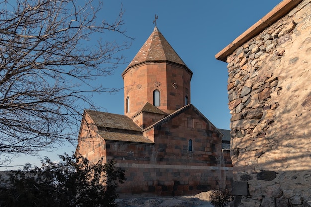 Antiga Igreja Ortodoxa tradicional da Santa Mãe de Deus no mosteiro Khor Virap Armênia