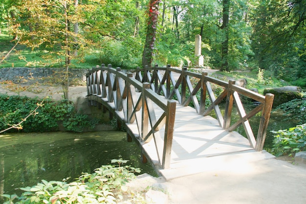 Antiga ponte abandonada no parque