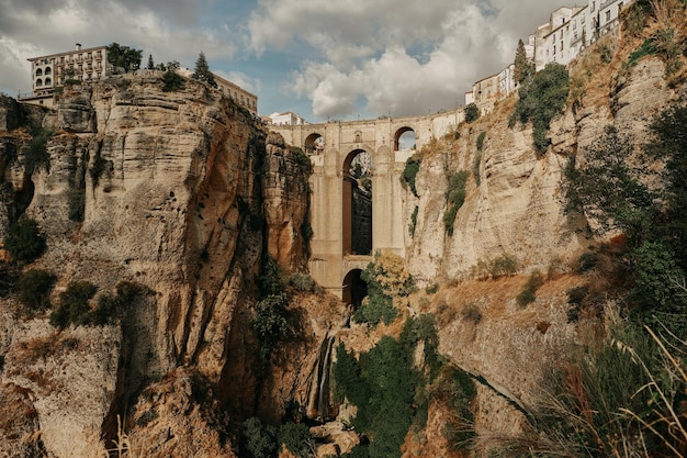 Foto antiga ponte na espanha