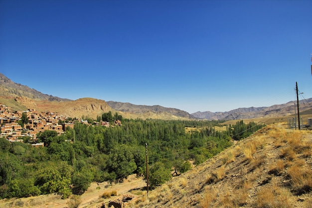 Antiga vila de abyaneh no irã