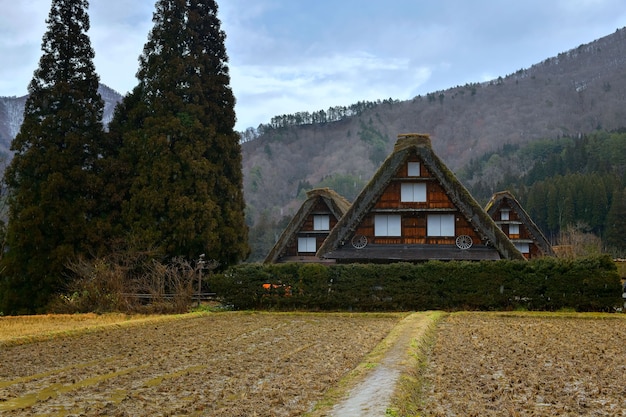 Antiga vila de Shirakawago, Prefeitura de Gifu, Japão