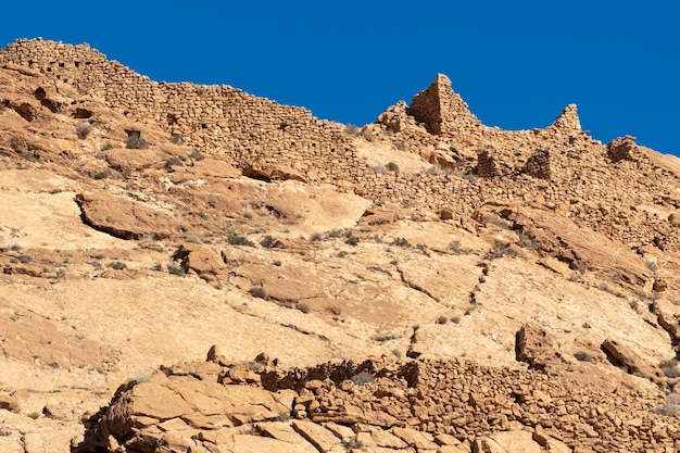 Foto antigas casas berberes em m'chouneche, biskra