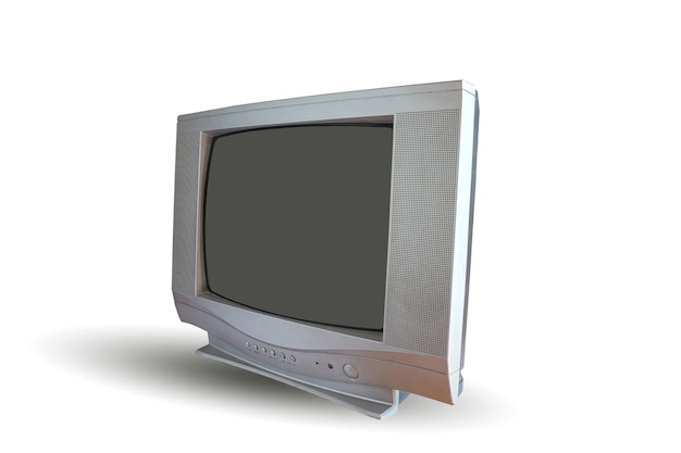 Antigo aparelho de tv crt de tubo e tecnologia antiga