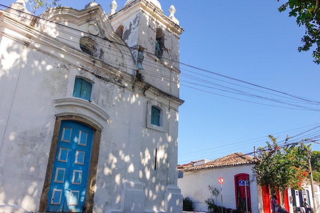 antigo bairro Passagem no centro de Cabo Frio, Brasil. Arquitetura antiga