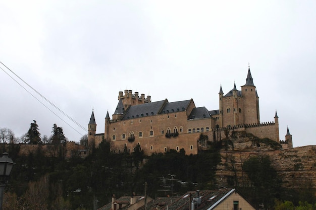 Antigo castelo medieval em Segóvia, Castilla Leon Espanha, Real Alcazar