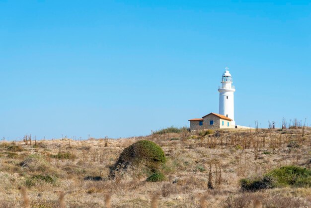 Antigo farol perto da cidade de Paphos Chipre