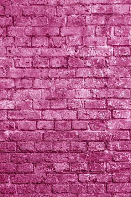 Antigo fundo de parede de tijolo rosa