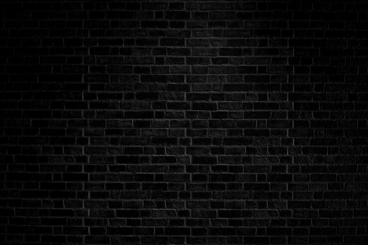 Antigo fundo de textura de parede de tijolo preto