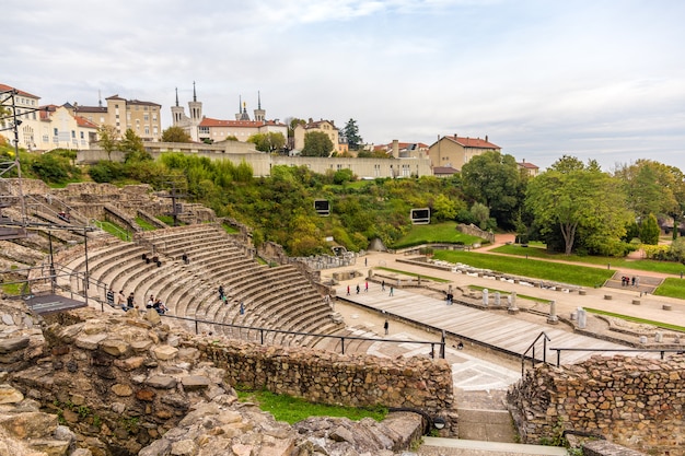 Antigo teatro de fourvière em lyon