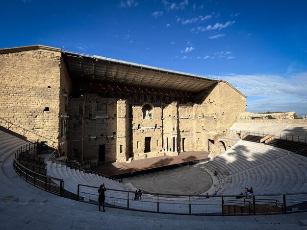 antigo teatro romano em orange, frança