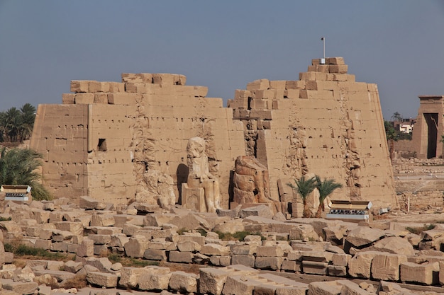 Antigo templo de Karnak em Luxor