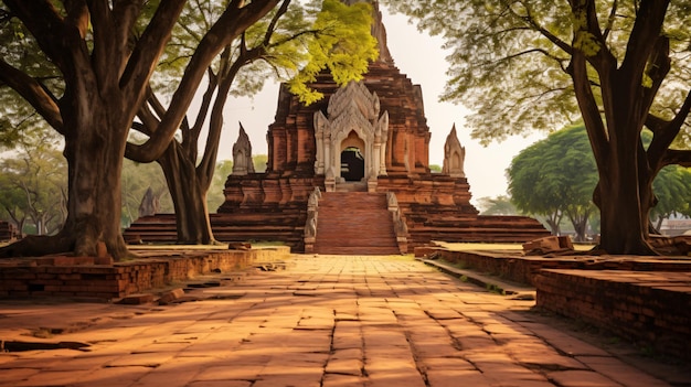 Antigo templo wat phra ramone