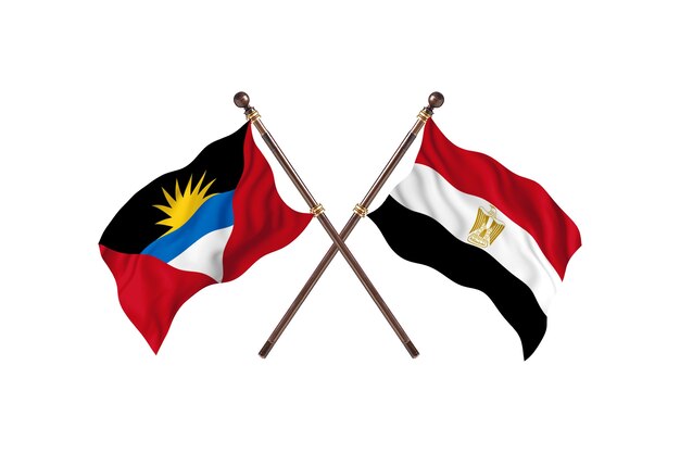 Antigua y Barbuda frente a Egipto dos países banderas antecedentes