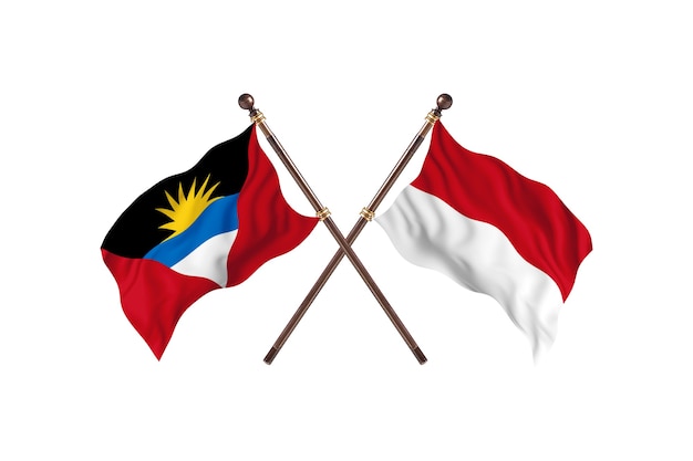 Antigua y Barbuda frente a Indonesia dos países banderas antecedentes
