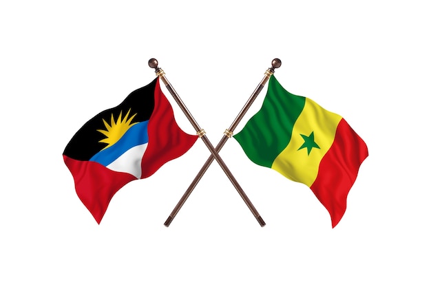 Antigua y Barbuda frente a Senegal dos países banderas antecedentes