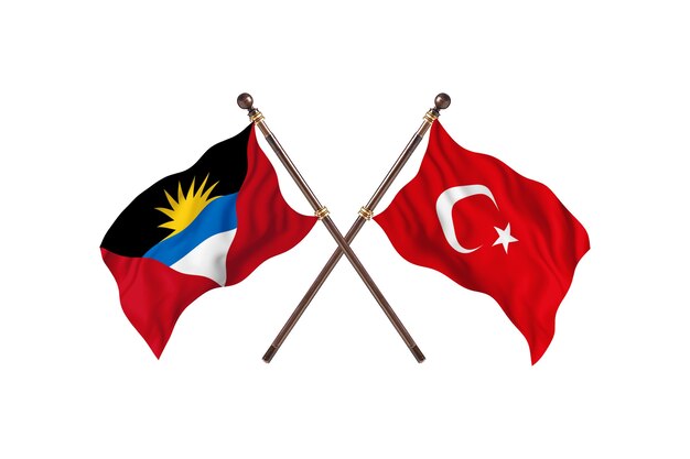 Antigua y Barbuda frente a Turquía dos países banderas antecedentes