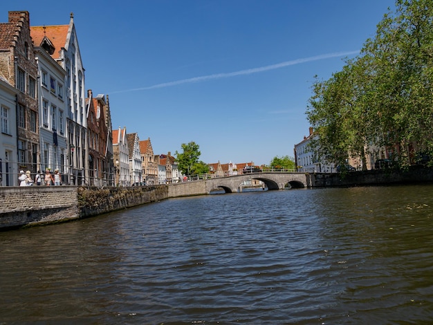 la antigua ciudad de Bruges en Bélgica.