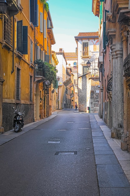 La antigua ciudad italiana de Verona el centro histórico de la ciudad