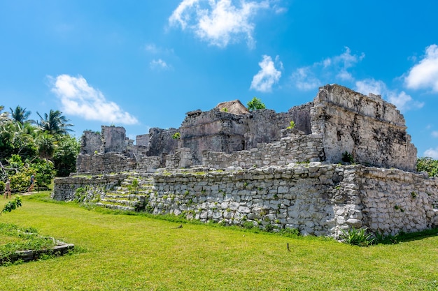 Antigua ciudad maya de México en la costa caribeña de Tulum