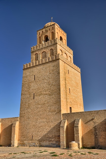 Antigua Gran Mezquita Kairouan Desierto Del Sahara Túnez África