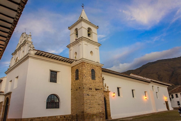 Antigua iglesia colonial convento de carmeltas descalzas en Villa de Leyva, Colombia
