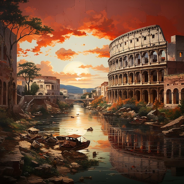 La antigua Roma creó una pintura monumental