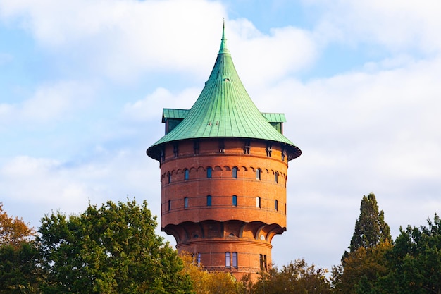 Antigua torre de agua en Cuxhaven Alemania